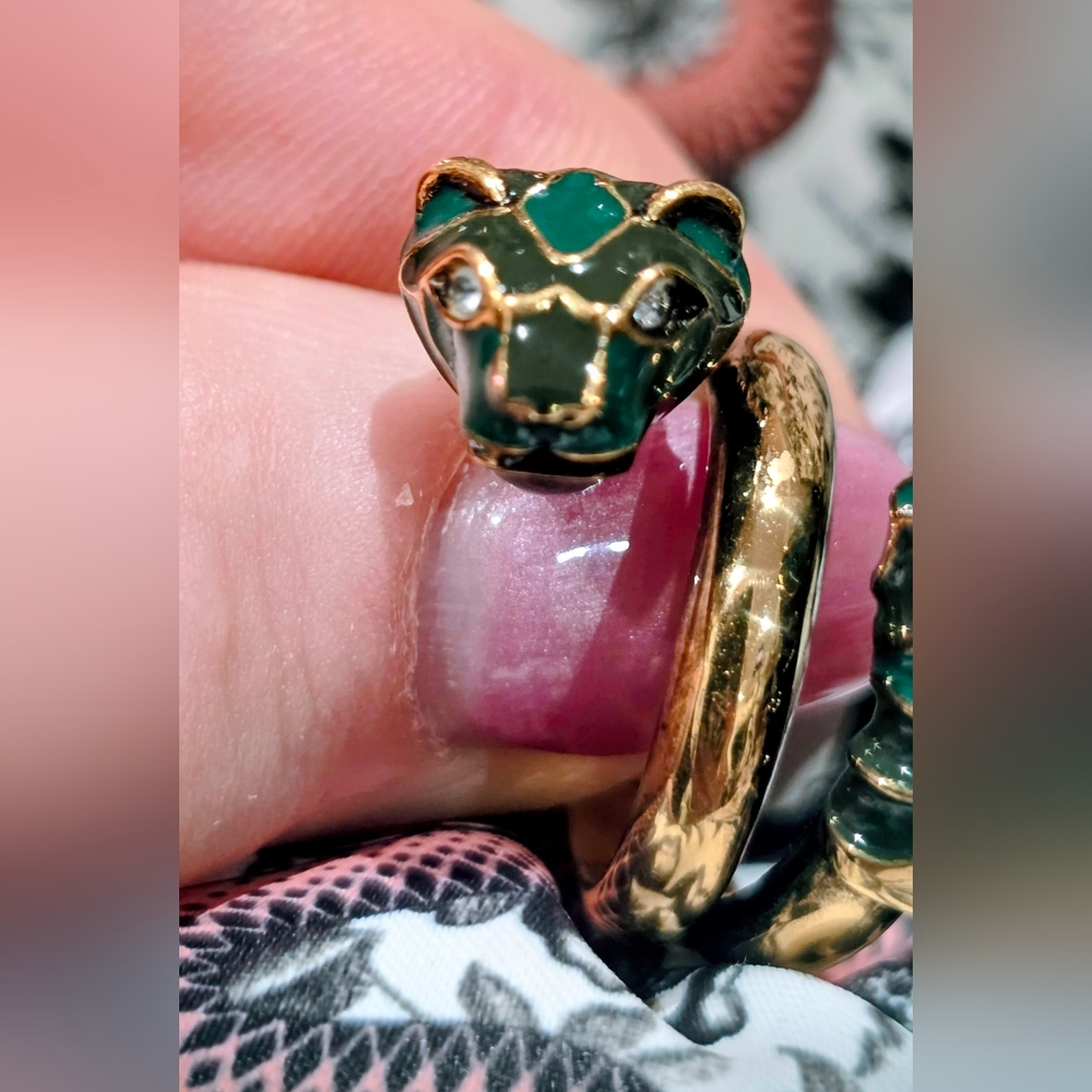Gucci Tiger Head Ring, Box And Dustbag Size 8 - Picture 4 of 7